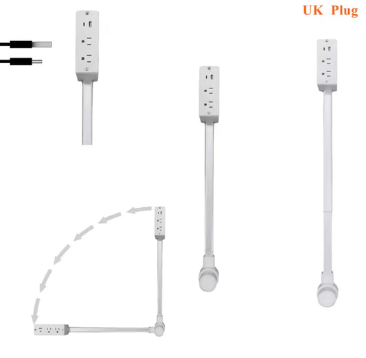 Przedłużacz gniazdka elektrycznego z regulacją długości