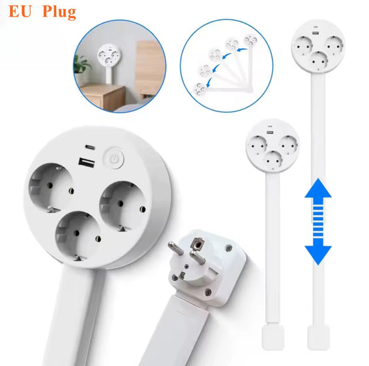 Przedłużacz gniazdka elektrycznego z regulacją długości