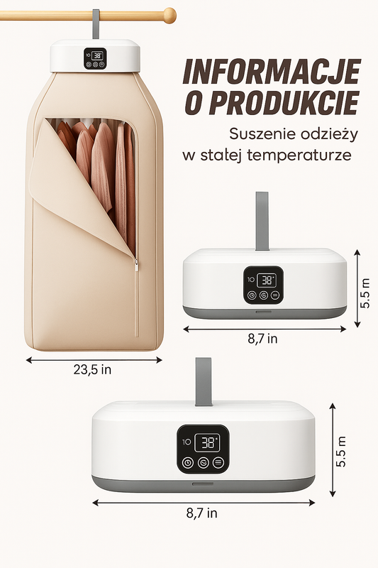 Przenośna suszarka do ubrań